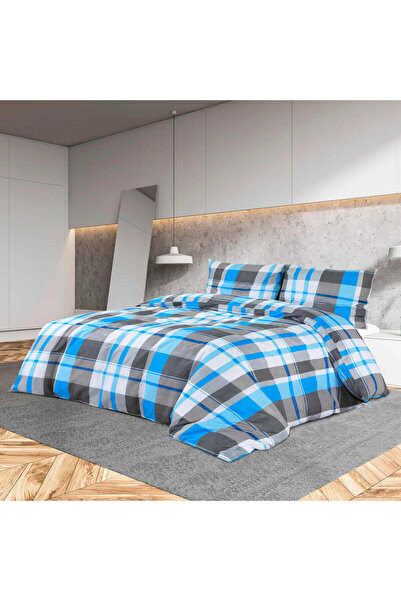 Concept Duvet Cover set, blue and gray, 200x200 cm, Cotton
