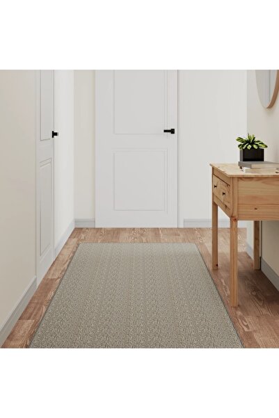 Concept Covor traversă aspect sisal, gri taupe, 80x250 cm