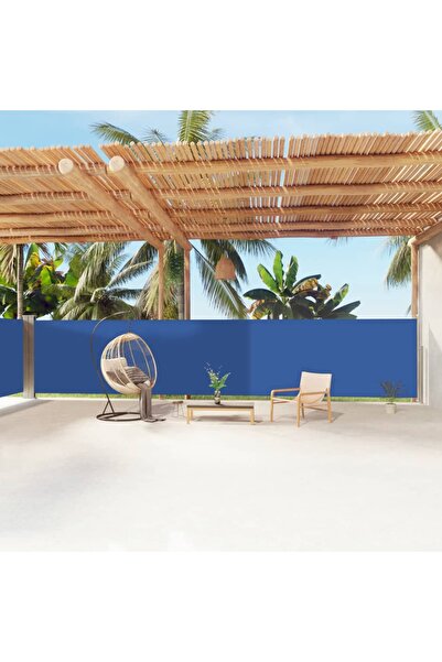 Concept Copertină laterală retractabilă, albastru, 160x1200 cm