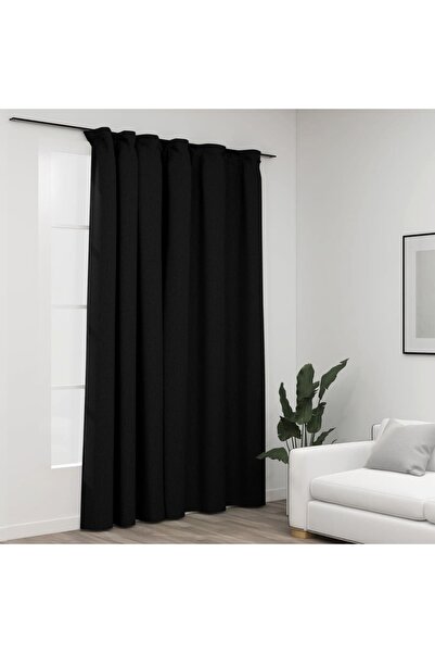 Concept Κουρτίνα φόντου που Αδιαφανές , σε όψη Λινό , ανθρακί, 290 x 245 cm, ...