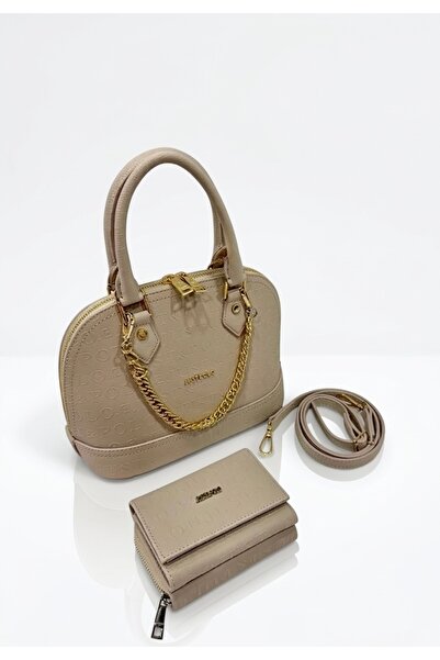 Just Polo Women's Chain Detail Luxury Handbag & Shoulder Bag and Wallet Combi...