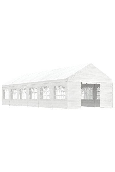 Concept Foișor cu acoperiș, alb, 13,38x4,08x3,22 m, polietilenă