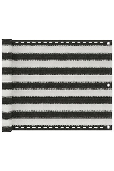 Concept Paravan pentru balcon, antracit și alb, 75 x 300 cm, HDPE