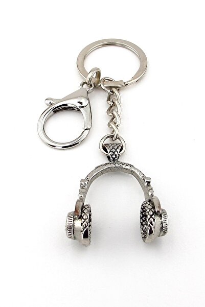 Solfera Headphone Music Over-Ear Headphone Shape Metal Keychain Ky186