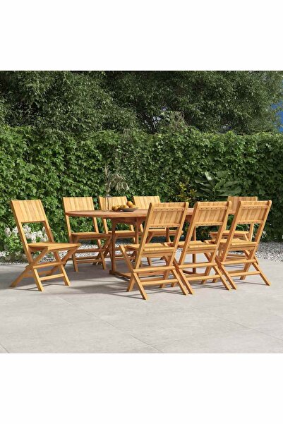 Concept Scaune de grădină pliante, 8 buc., 47x61x90 cm, lemn masiv tec