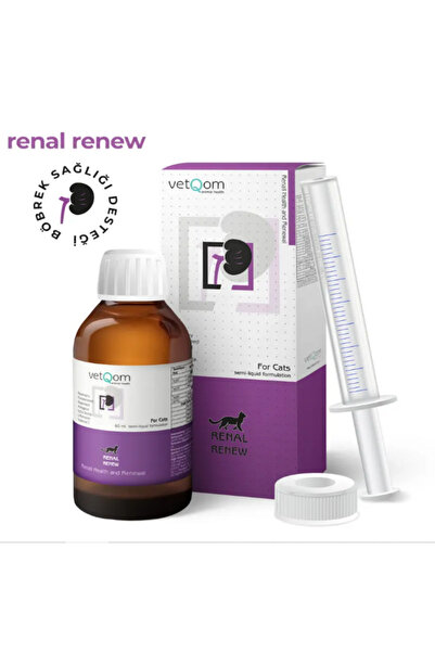 VET Vetq0m Renal Renew Kedi Böbrek Destekleyici Likit 60 ml (Fosfor Bağlayıcı...