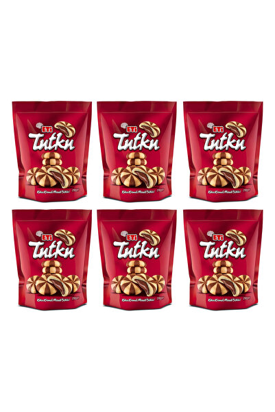 Eti Tutku Cocoa Cream Mosaic Biscuits 210 Gr X 6 Pieces