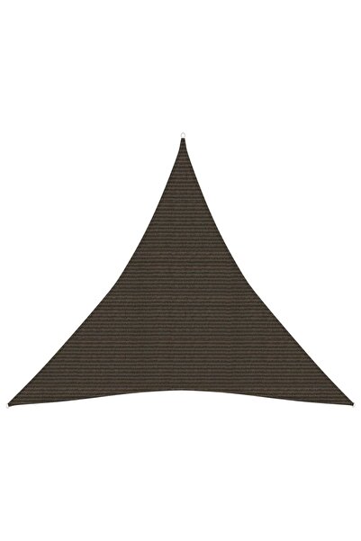 Concept Sunshade fabric, brown, 3.6x3.6x3.6 m, HDPE, 160 g/m²