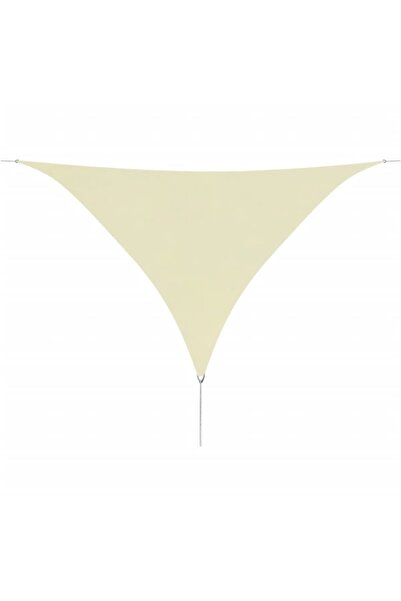Concept Τριγωνική υφασμάτινη ομπρέλα oxford, 3,6x3,6x3,6 μ., κρεμ