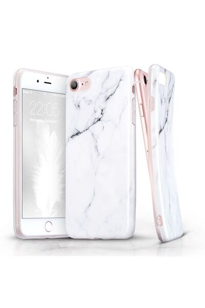 ESR iPhone 7/8/SE Μαλακό Μάρμαρο Λευκό Sierra (4894240054611)