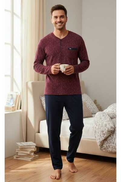 Erse ΑΝΔΡΙΚΟ ΣΕΤ ΠΙΤΖΑΜΑΣ ΜΕ ΤΡΙΑ ΚΟΥΜΠΙΑ INTERLOCK 334