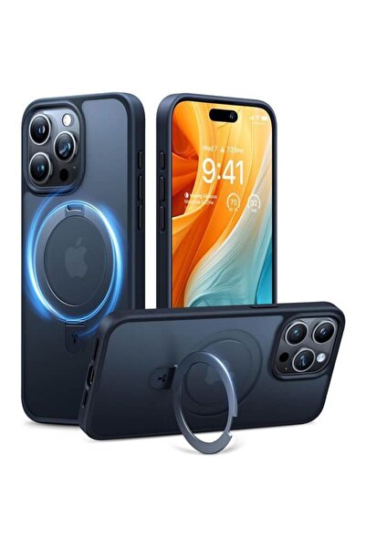 TORRAS Θήκη Ostand Matte MagSafe Kickstand Black iPhone 15 Pro
