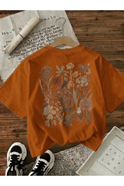 Oksit Ρετρό Βοτανικό Μπλουζάκι Γυναικείο με τύπωμα Με φλοράλ μοτίβο Premium o...