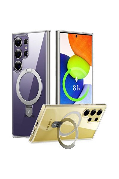 TORRAS Θήκη Ostand MagSafe Kickstand Clear Samsung Galaxy S25 Ultra