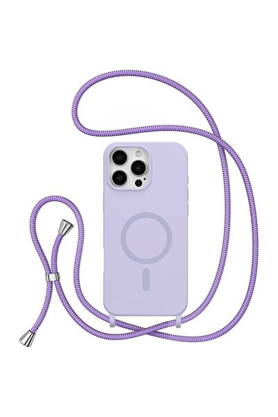 Orso Θήκη Soft TPU Κορδόνι Magsafe Violet iPhone 15 Pro Max