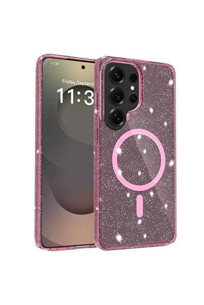 Orso Θήκη Glitter Powder Magsafe Clear Pink Samsung Galaxy S26 Ultra