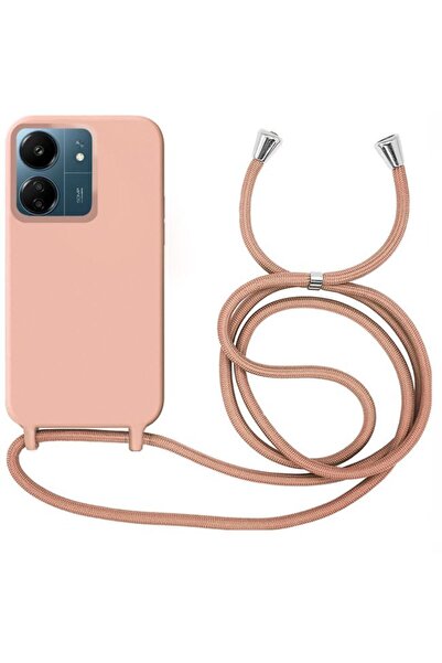 Orso Θήκη Liquid Silicone Κορδόνι Beige Poco C85