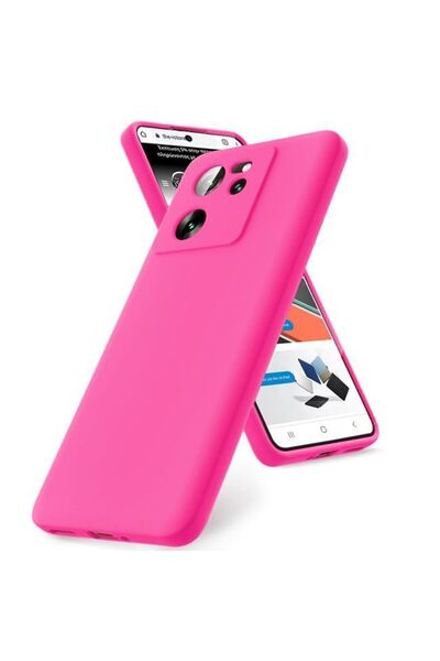 Orso Θήκη Rubber Silk Ροζ Καυτό Xiaomi Redmi 13C 4G