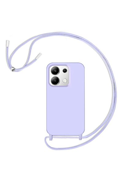 Orso Θήκη Liquid Silicone Κορδόνι Violet Poco X6 5G