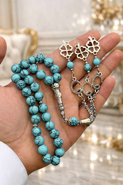 NAMAT Turquoise 10mm 33 count rosary prayerbead for dhikr