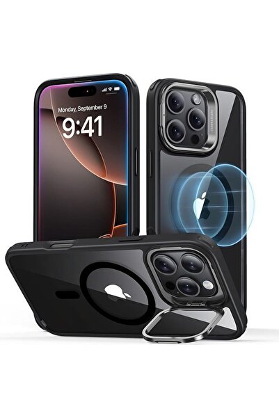ESR Θήκη Classic Hybrid με Stash Stand HaloLock MagSafe Clear Black για iPhon...