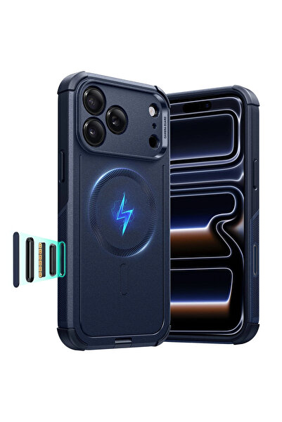 ESR Θήκη Cyber ​​Tough με κουμπί ελέγχου κάμερας Magsafe Blue για iPhone 17 Pro