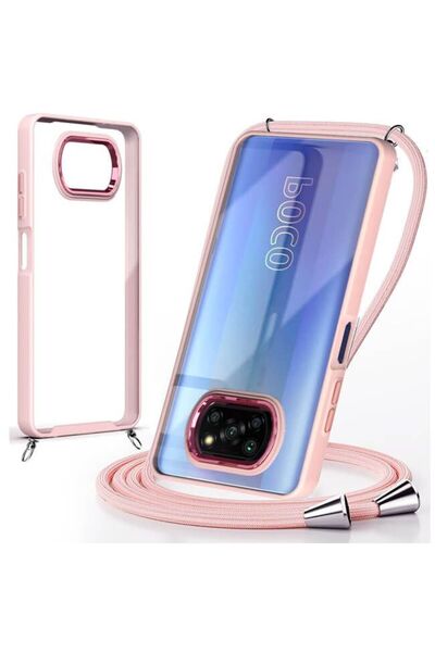 Orso Θήκη Shield Κορδόνι Clear Rose Poco X3 NFC / X3 Pro