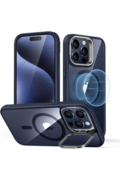 ESR Θήκη Classic Hybrid με Stash Stand HaloLock MagSafe Clear Blue iPhone 15 Pro
