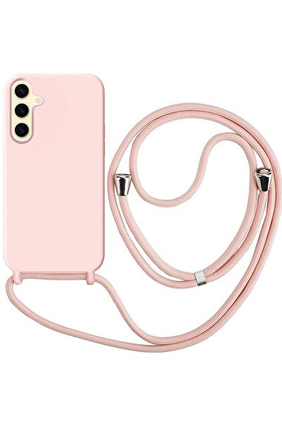 Orso Θήκη Liquid Silicone Κορδόνι Pink Sand Samsung Galaxy S24/S25