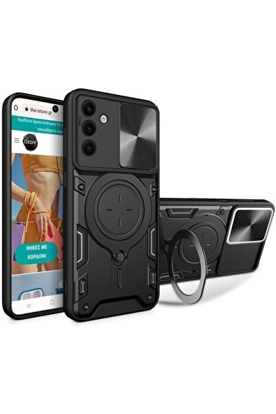 Orso Θήκη Αδιάβροχη Κάμερα Ringstand Slide Black Samsung Galaxy A35 5G