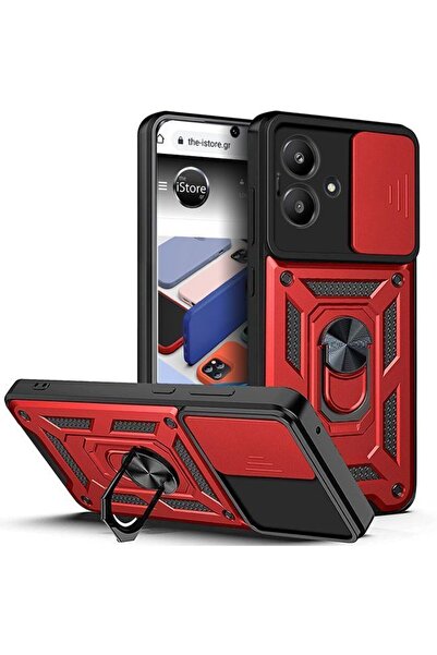 Orso Θήκη Combo Kickstand Slide Camera Red Xiaomi Redmi 13C 5G