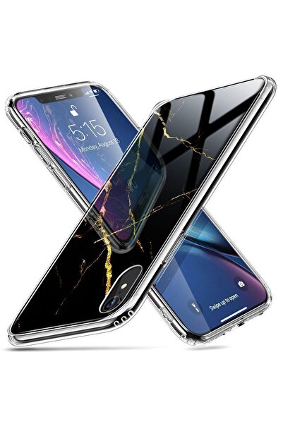 ESR iPhone XR Mimic Marble Μαύρο Χρυσό (489424071205)