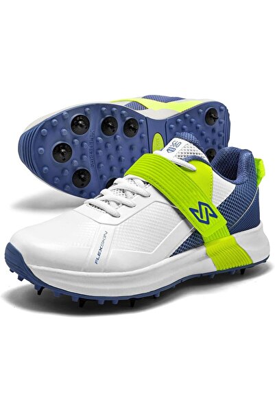 SOLM8 S60Pro Cricket Spike Shoes - Velcro Strap & Easy-Clean FlexSkin