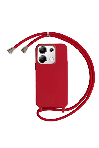 Orso Θήκη Liquid Silicone Κορδόνι Red Xiaomi Redmi 15C 4G