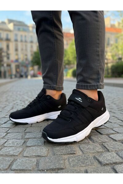 Budaks Men's Black Daily Sports Shoes Lightweight Sole Comfortable Orthopedic...