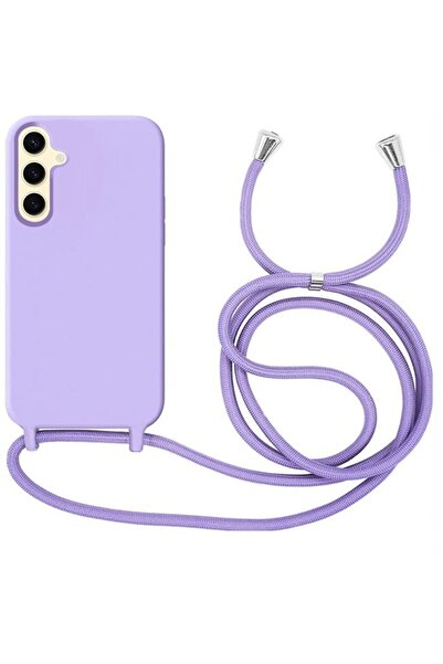 Orso Θήκη Liquid SIlicone Κορδόνι Violet Samsung Galaxy A15