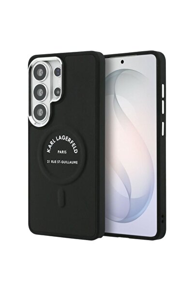 Karl Lagerfeld Θήκη Ανάγλυφο Δαχτυλίδι RSG Logo MagSafe Μαύρο Samsung Galaxy ...