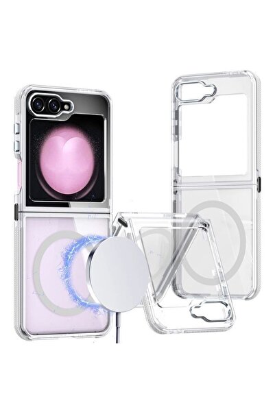 Orso Θήκη Crystal Clear MagSafe Clear White Samsung Galaxy Z Flip 6