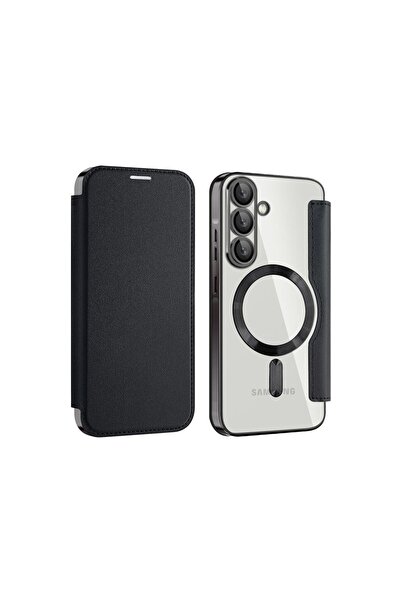 Orso Θήκη Flip Camera Protection Magsafe Bare Look Black Samsung Galaxy A57