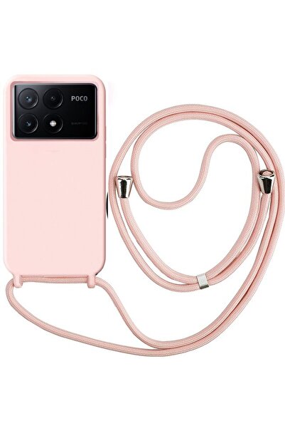 Orso Θήκη Liquid Silicone Κορδόνι Pink Sand Poco X6 Pro 5G