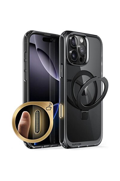 Supcase Θήκη Unicorn Beetle MAG Stand Slim Clear Black iPhone 16 Pro