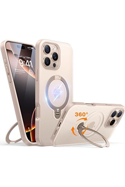 TORRAS Θήκη Ostand Spin MagSafe Kickstand Desert Gold iPhone 16 Pro Max