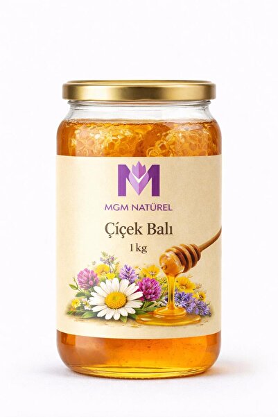 DOĞAL İYİ KALİTE ÇİÇEK BALI MUT ÖDÜLLÜ BAL 1 KG KAVANOZ
