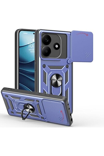 Orso Θήκη Combo Kickstand Slide Camera Blue Xiaomi Redmi Note 14 5G