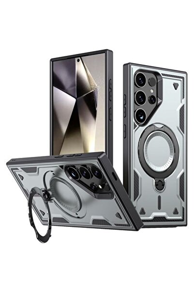 Orso Θήκη Buffer Ostand Armor Silver Samsung Galaxy S25 Ultra