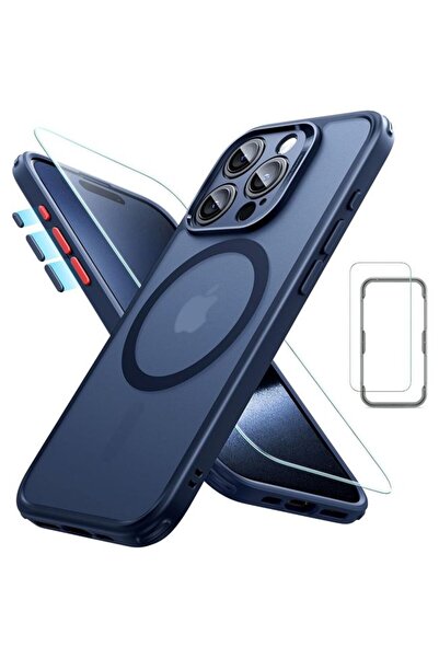 ESR Σετ πλήρους προστασίας Pro Classic HaloLock MagSafe με μπλε γυαλιστερό πε...