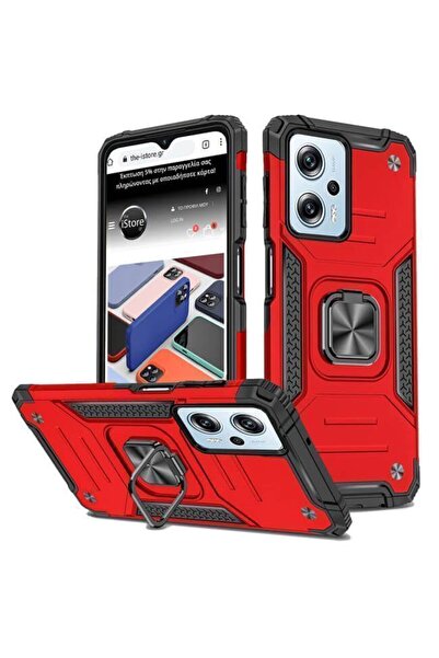 Orso Θήκη Armor Ringstand Red Xiaomi Redmi Note 12 Pro+ 5G