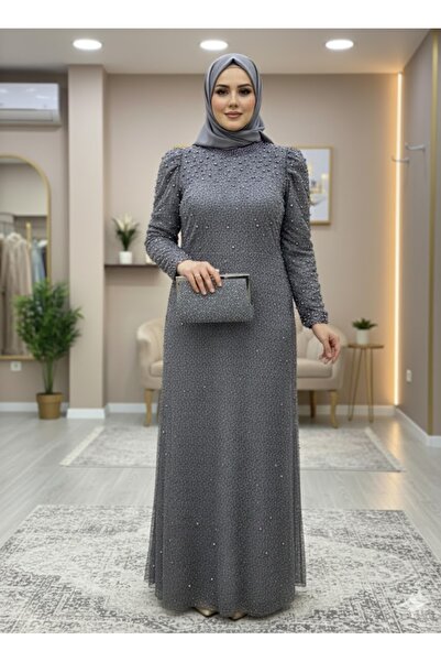 özkösekids Kadın Tesettür Taşlı Abiye