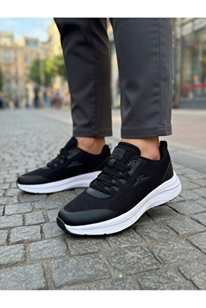 Budaks Black Men's Casual Sports Shoes Lightweight Sole Comfortable Orthopedi...