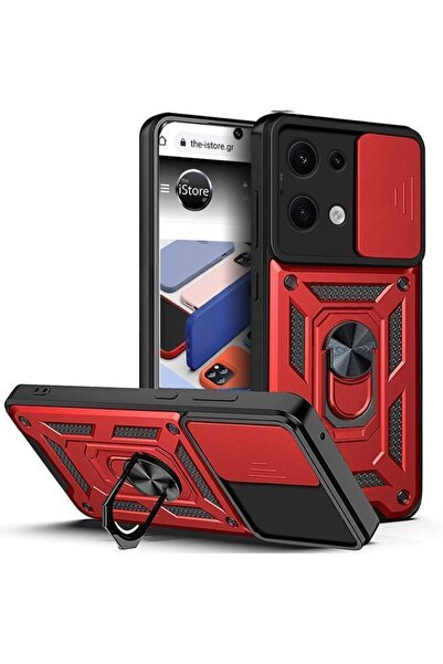 Orso Θήκη Combo Kickstand Slide Camera Red Xiaomi Redmi Note 13 Pro 5G